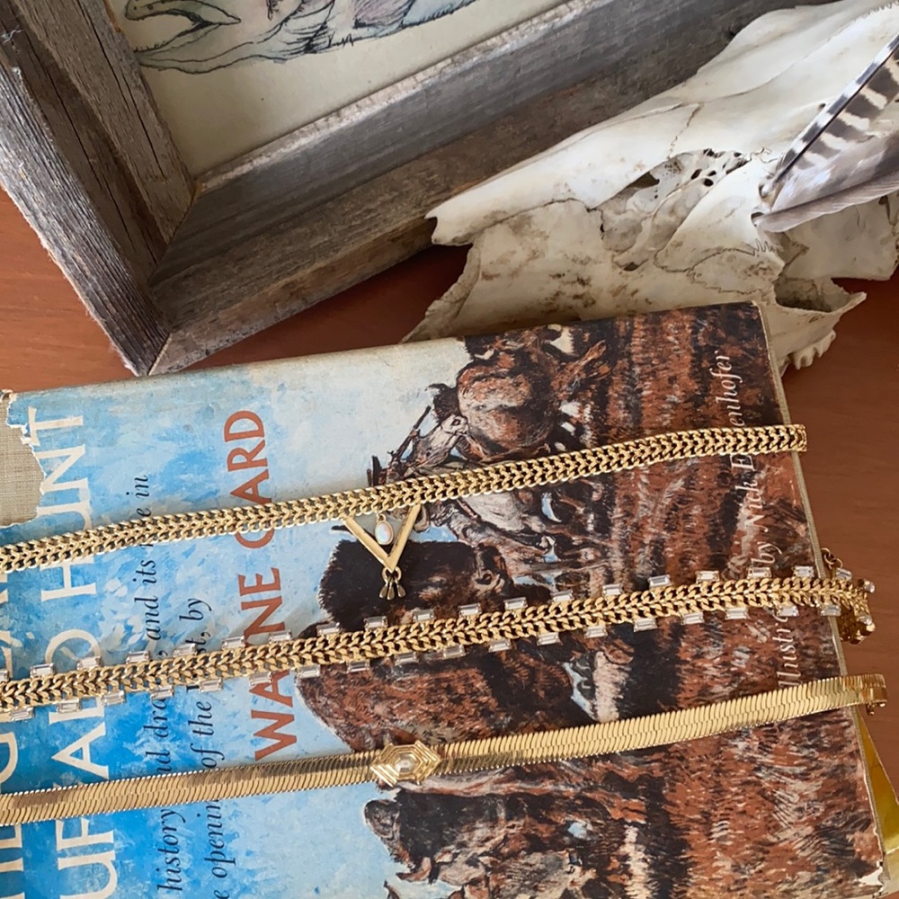 THREE The 2Bandits Gold Chokers